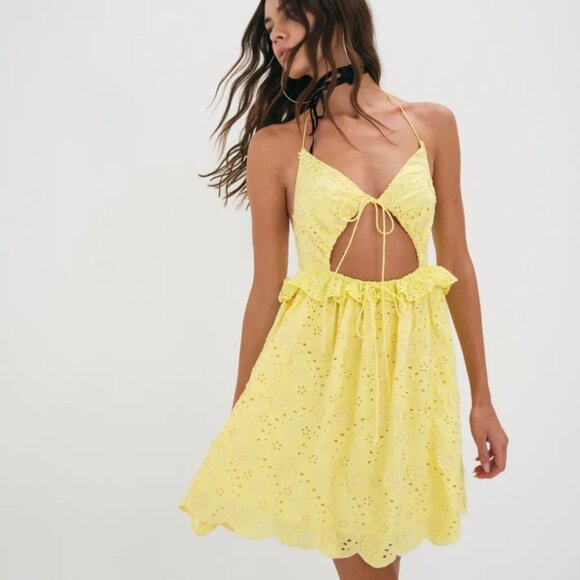 For Love And Lemons Natalia Mini Dress NWT - Picture 4 of 12